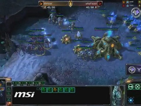 Match SC2 : 1/2 finale Adel (P) vs Feast (P) Game 2