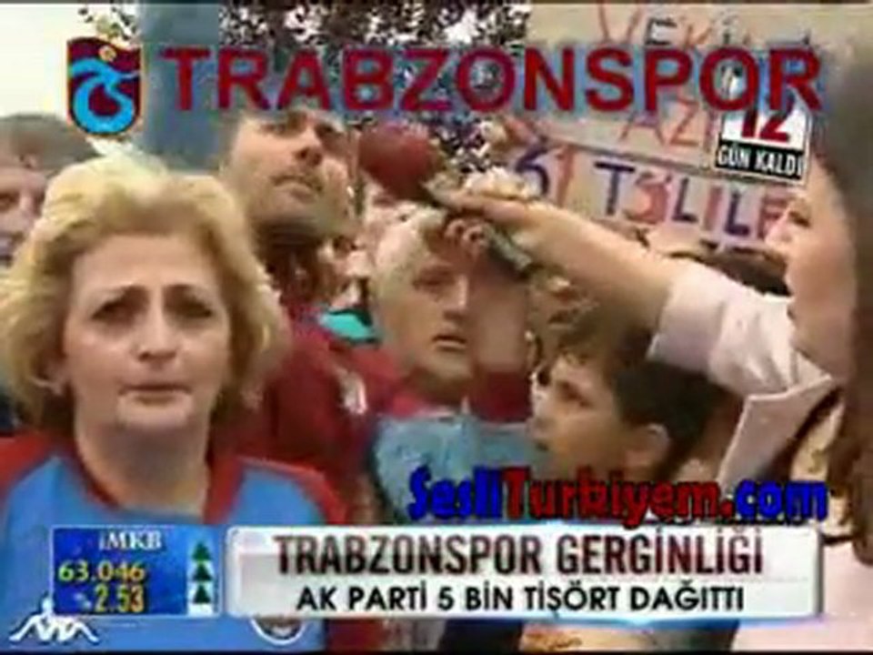 AKP Mitinginde Trabzonspor olayları çıktı