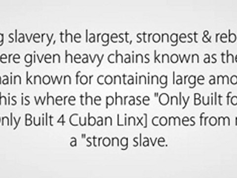 Only Built For Cuban Links