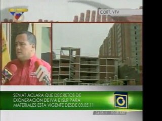 Confirman exoneración de impuestos en materiales de construcción