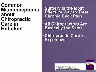 Hoboken Chiropractor Misconceptions
