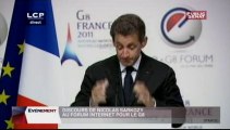 EVENEMENT,Discours de Nicolas Sarkozy en ouverture du Forum e-G8