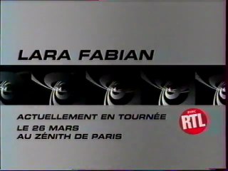 Bande Annonce Promotionnel Concert Lara Fabian Mars 2002 M6
