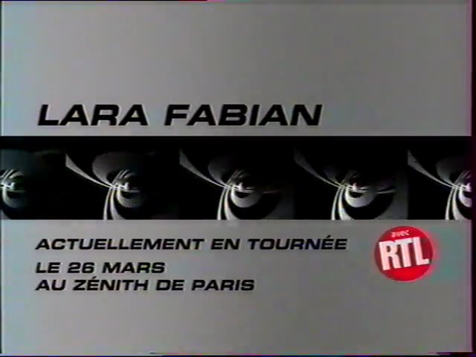 Bande Annonce Promotionnel Concert Lara Fabian Mars 2002 M6