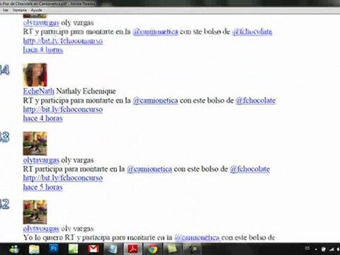 Resultados del Concurso Una Flor de Chocolate en la Camionetica