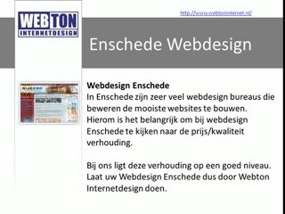 Webdesign nodig voor uw bedrijf in Enschede? WebtonInternet.nl