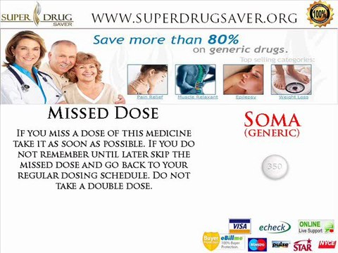Soma Generic Muscle Relaxer Carisoprodol Buy Online No Prescription Needed On SuperDrugSaver Pharmacy