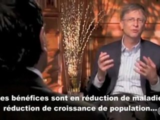 Bill Gates Admet que les Vaccins Tuent et ou Stérilisent