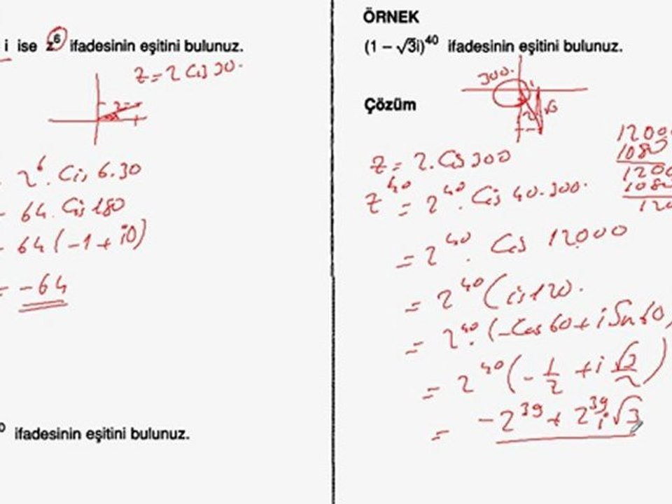 11. sınıf karmşk sayının kuvvetleri