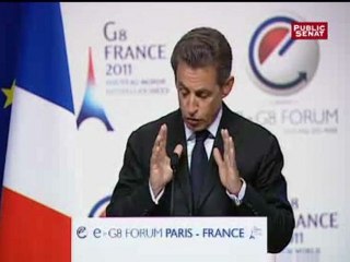 e-G8 : Sarkozy tente un dialogue avec les géants du web
