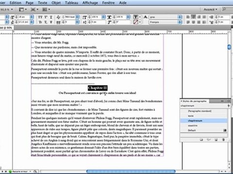 Adobe InDesign CS5 : L'importance des titres de premier niveau