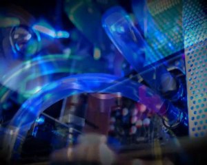 Watercooling rendu bleu