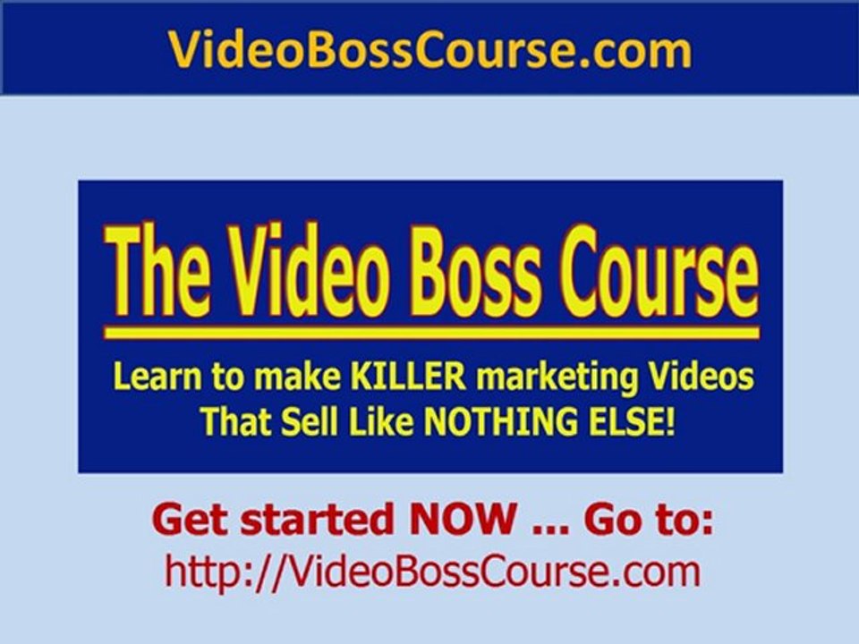 Video Boss Course Free Training by Andy Jenkins