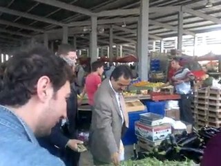 HASPARTİ ÇANKIRI MİLLET VEKİLİ ADAYI FATİH HACIOĞLU PAZAR ESNAFI ZİYARETTİ