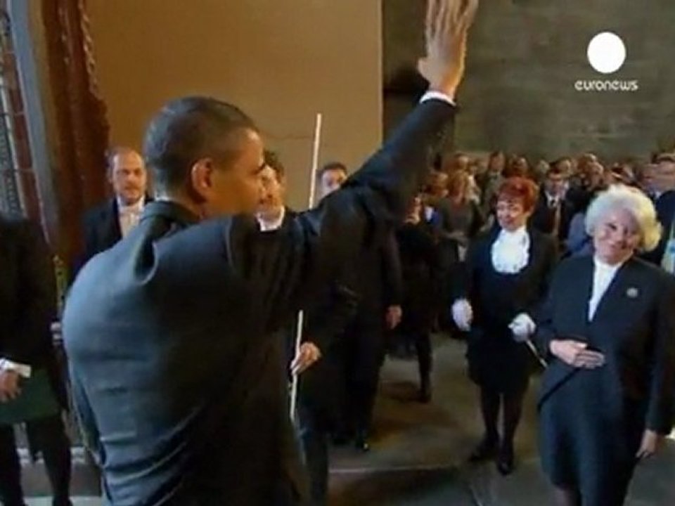 Obama rappelle les valeurs communes à l'Europe...