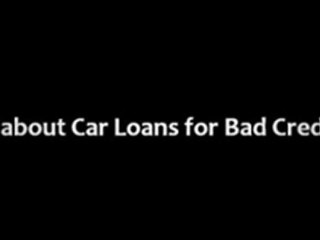 Car Loans For Bad Credit