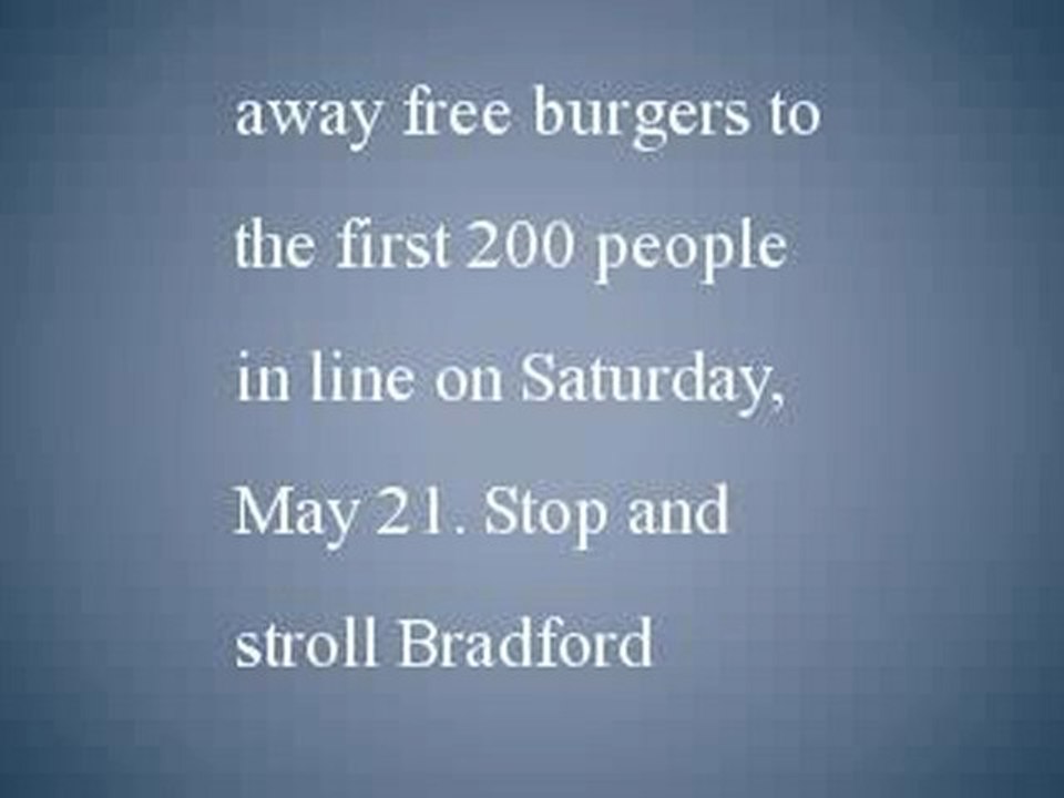 Free Burgers at Northpoint Custard Stand!