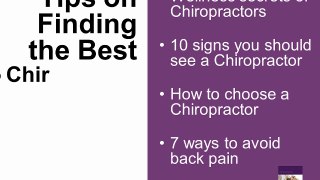 Best Chandler Chiropractor / Chandler Chiropractic Care