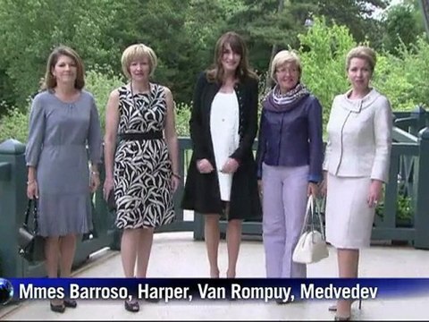 La vidéo de la rencontre entre la première dame de France et ses homologues étrangères