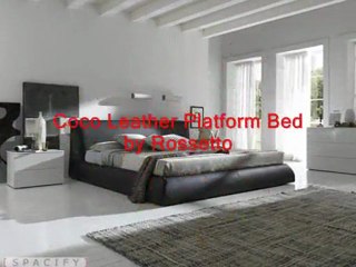 Leather Platform Bed