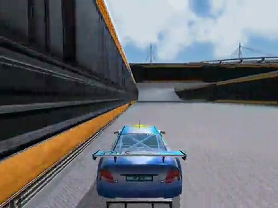 Trackmania roulant au dessus les cactus