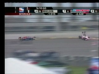 IRL 2005 Fontana Patrick and Lazier Big Crash (french)