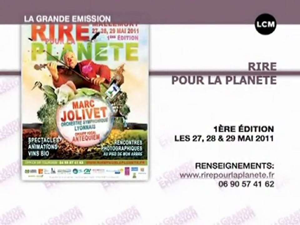 Marc Jolivet rit pour la planète (Marseille)