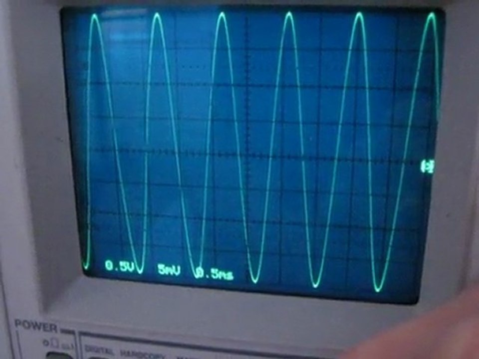 3 oscilloscope sensibilité coefficient déviation verticale
