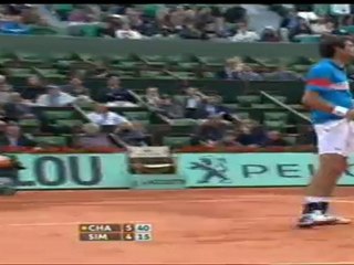 Chardy × Simon set 1 point