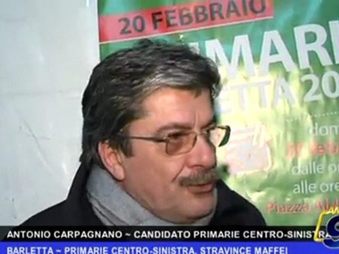 BARLETTA | Primarie centrosinistra, stravince Maffei