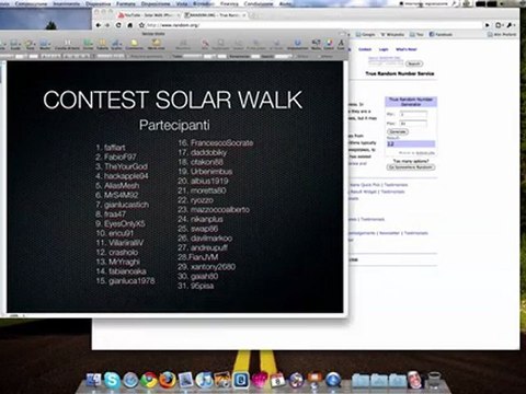 Risultati Contest Solar Walk