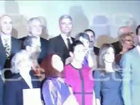 Foto de familia con los galardonados