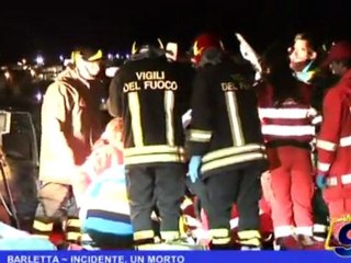 BARLETTA | Incidente svincolo 16bis, un morto