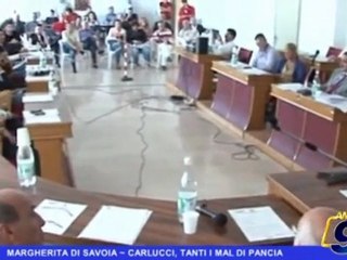 MARGHERITA DI SAVOIA | Carlucci, tanti i mal di pancia