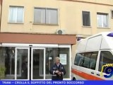 TRANI | Crolla il soffitto del pronto soccorso