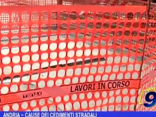 ANDRIA | Cause dei cedimenti stradali