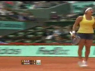 Goerges × Bartoli set 1 point