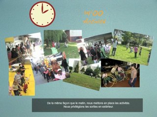 La journée type à l'accueil de loisirs de la M.J.C Étoile