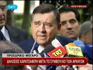 Καρατζαφέρης  Κάποιοι βάζουν την καρέκλα πάνω από την Ελλάδα