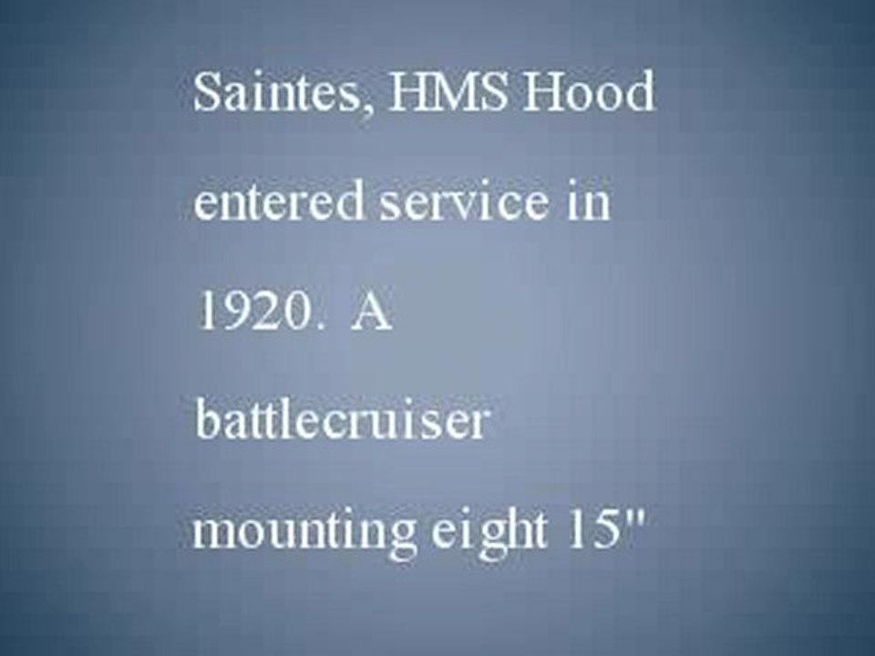 World War II: HMS Hood Sunk