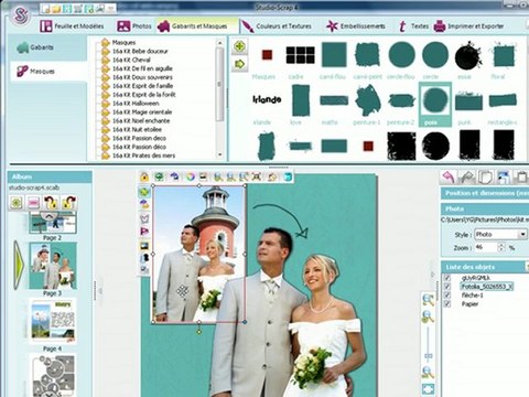 Studio-Scrap 4, le logiciel de scrapbooking