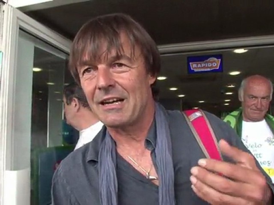 Nicolas Hulot en campagne sur le terrain pour les primaires