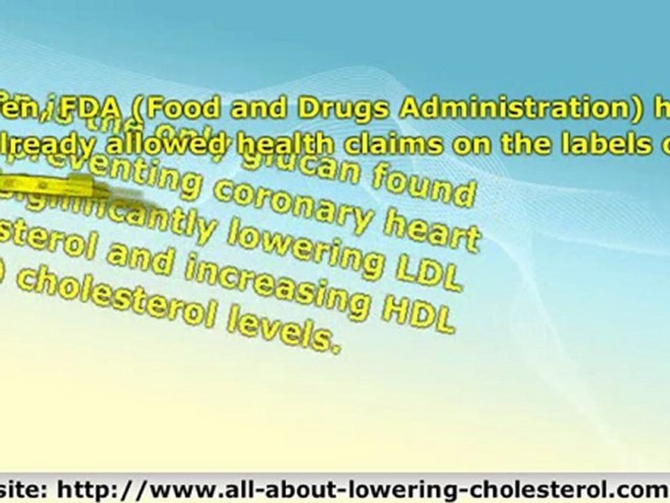Significance of Oats, Quaker and Lowering Cholesterol