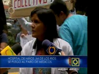 Hospital JM de los Rios se plegó al paró