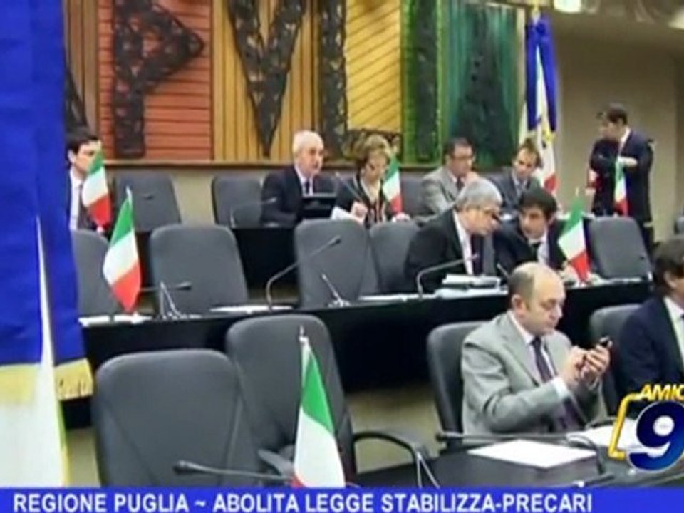 REGIONE PUGLIA | Abolita legge stabilizza-precari