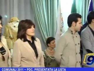COMUNALI 2011 | PDC, presentata la lista