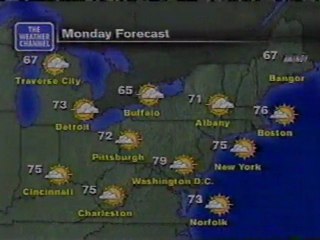 TWC Satellite Local Forecast from June 2001 #2