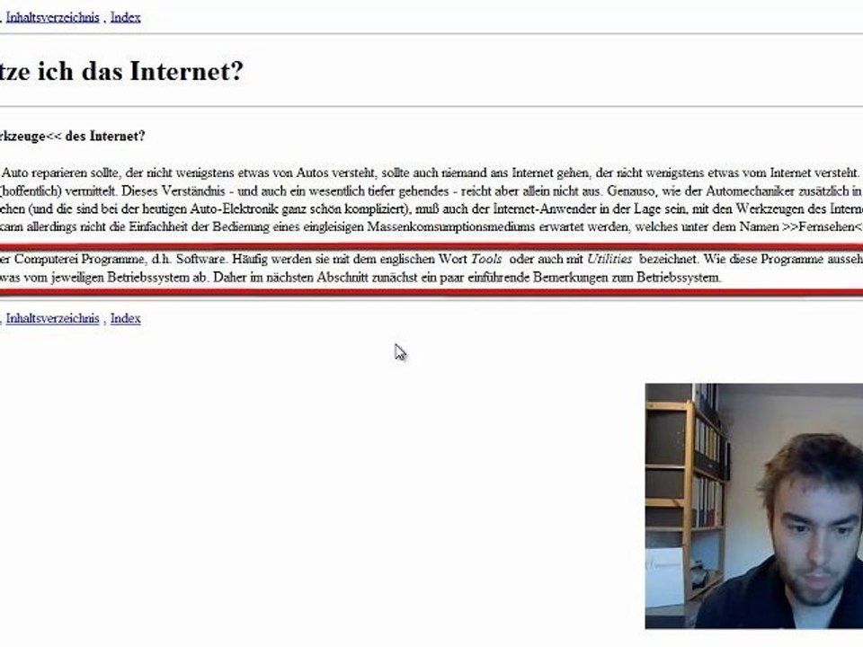 Wie bediene ich das Internet?