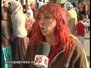 Concentración contra los derribos en la Cañada Real