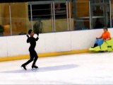 Florent Amodio sur la patinoire de Cergy